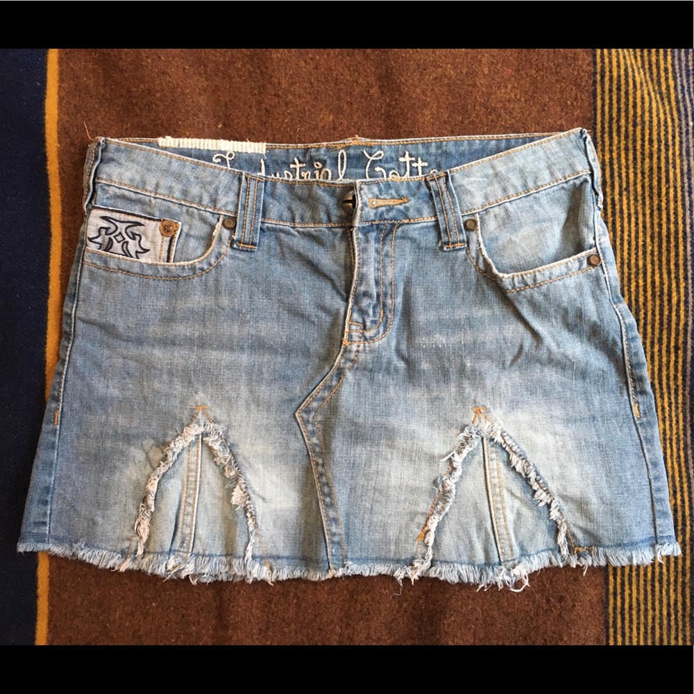 Denim mini skirt